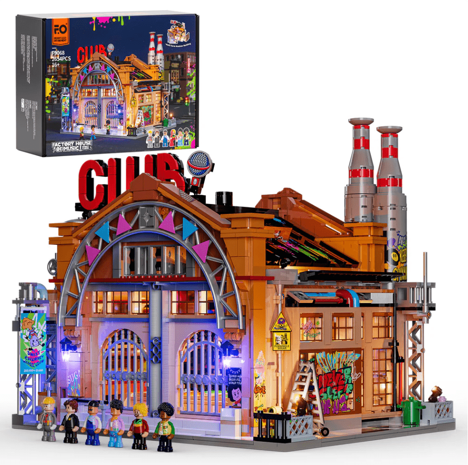 FUNWHOLE F9068 Factory House of Music Happy Brick Land