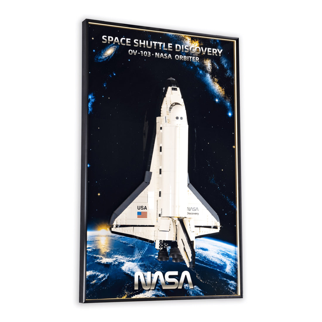 Wall Mount Display Frame for NASA Space Shuttle Discovery 10283