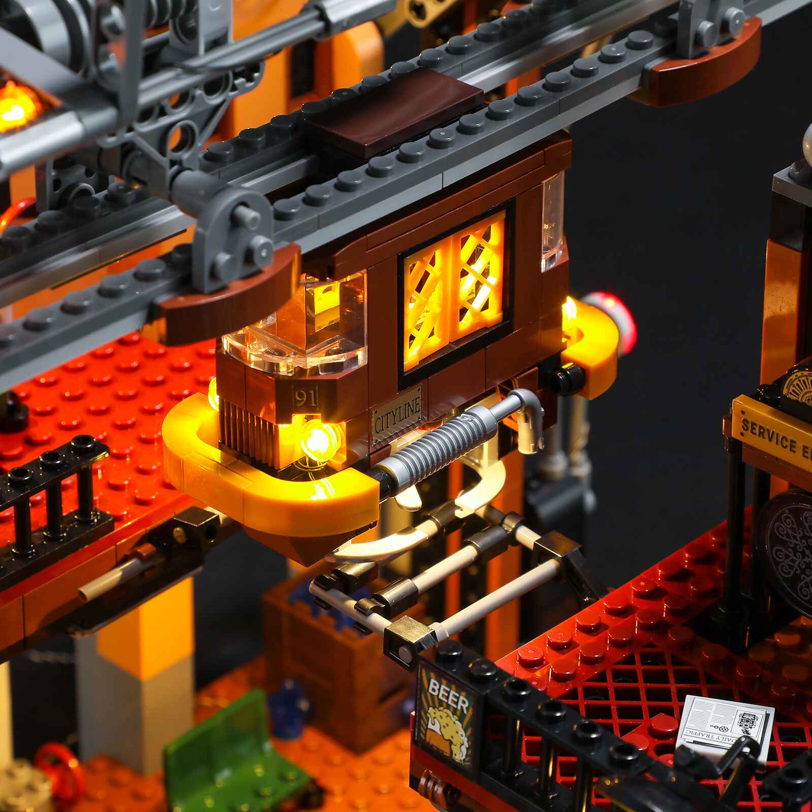 Steampunk Train Station 1843pcs - Happy Brick Land