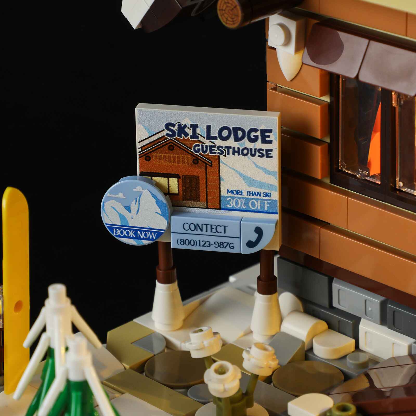 Ski Lodge 2187PCS - Happy Brick Land