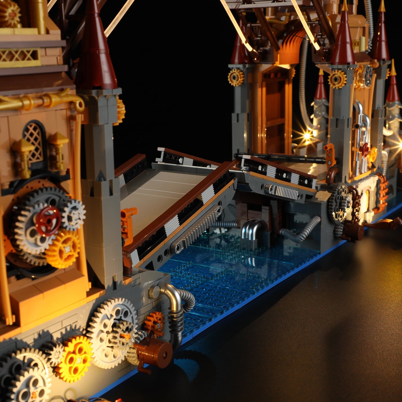 Steampunk City Bridge - Happy Brick Land