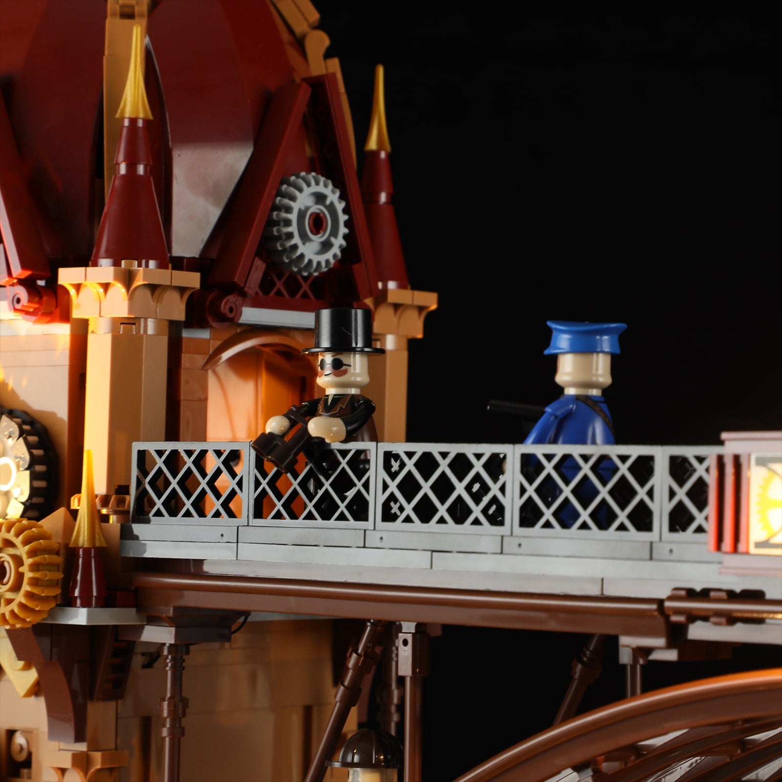 Steampunk City Bridge - Happy Brick Land