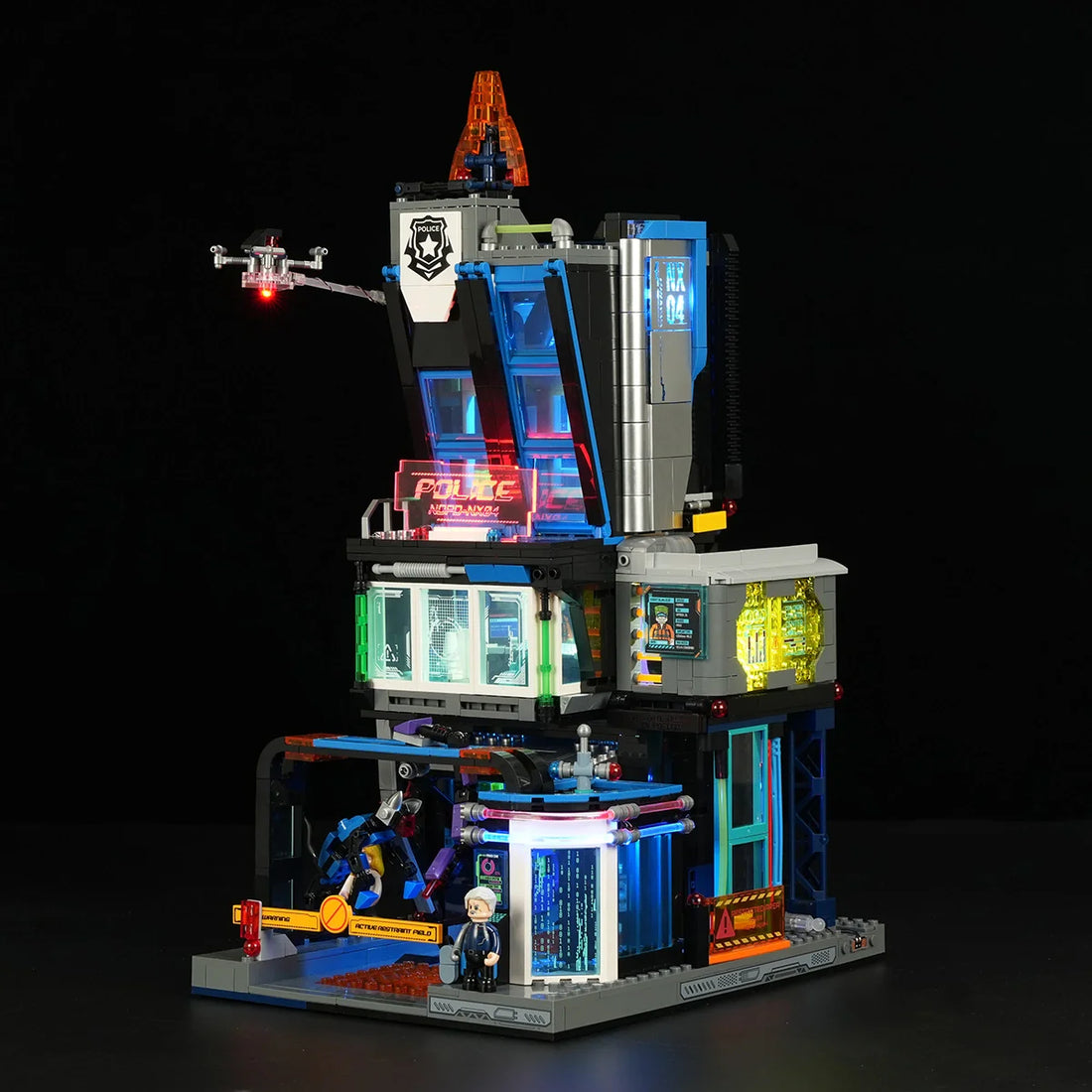 Cyberpunk Police HQ 1716 PCS