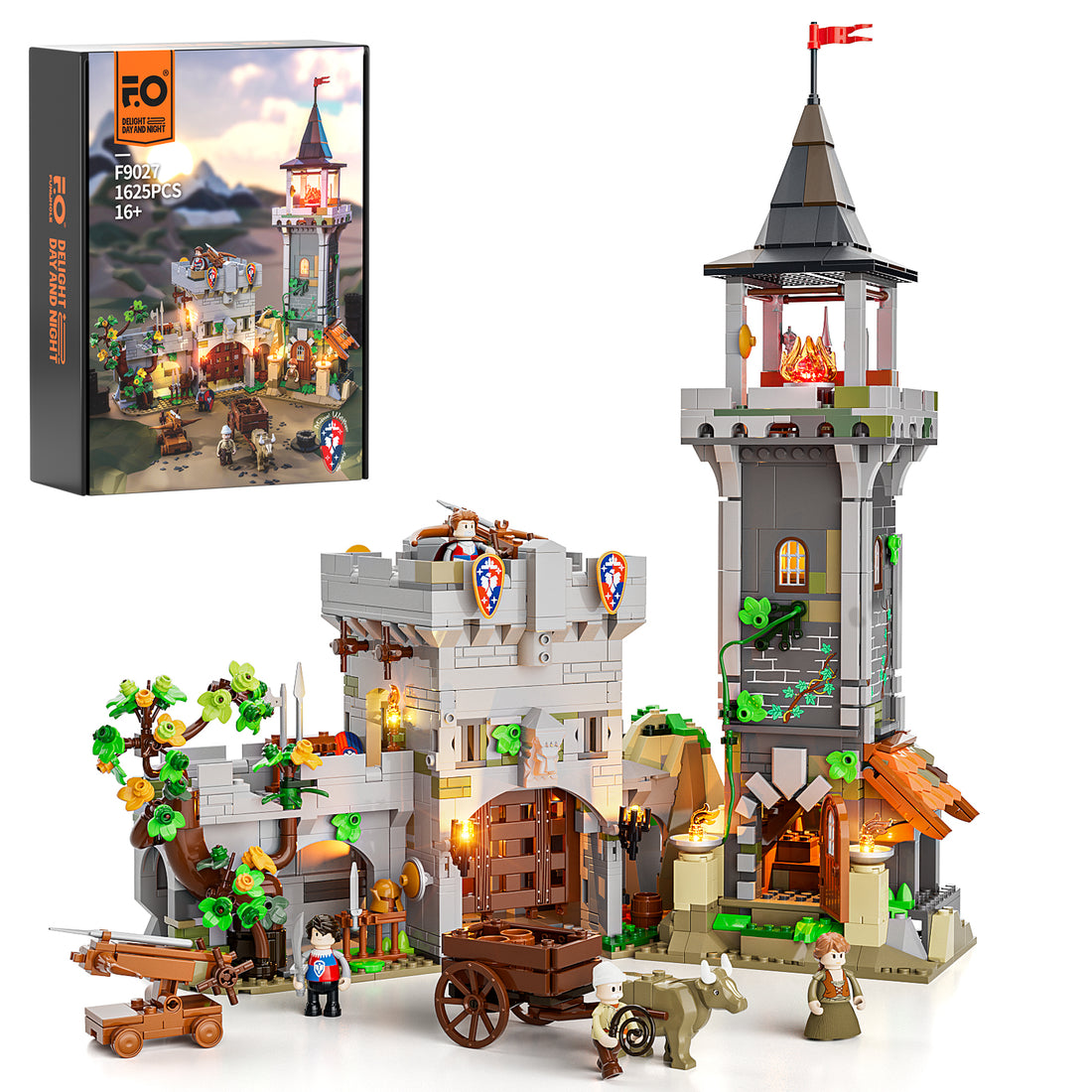 Medieval Watchtower 1625pcs - Happy Brick Land