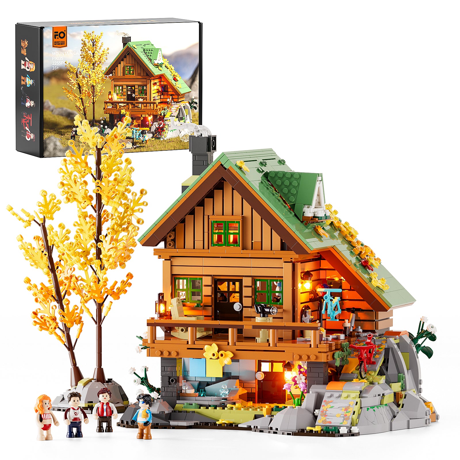 Mountain Cabin 2255pcs - Happy Brick Land