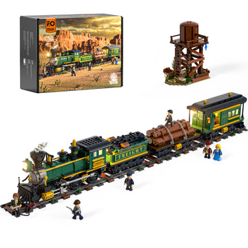 Western Freight Train 1524pcs - Happy Brick Land
