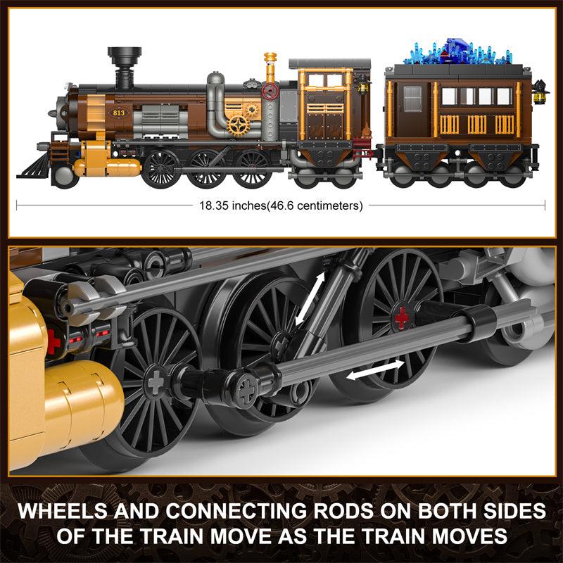 Steampunk Ore Train 1056pcs - Happy Brick Land