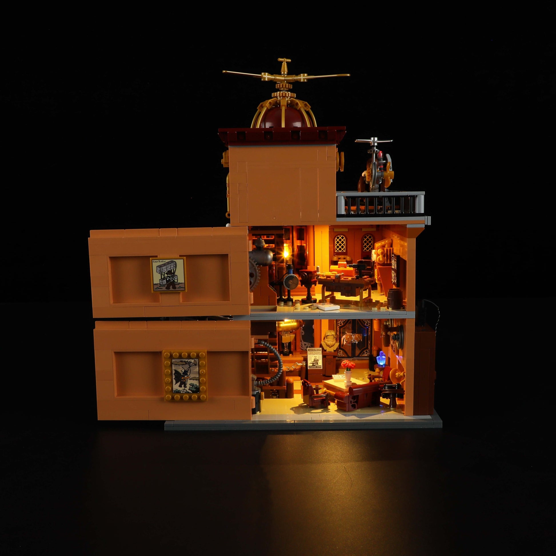 Steampunk Flying Club 1858PCS - Happy Brick Land
