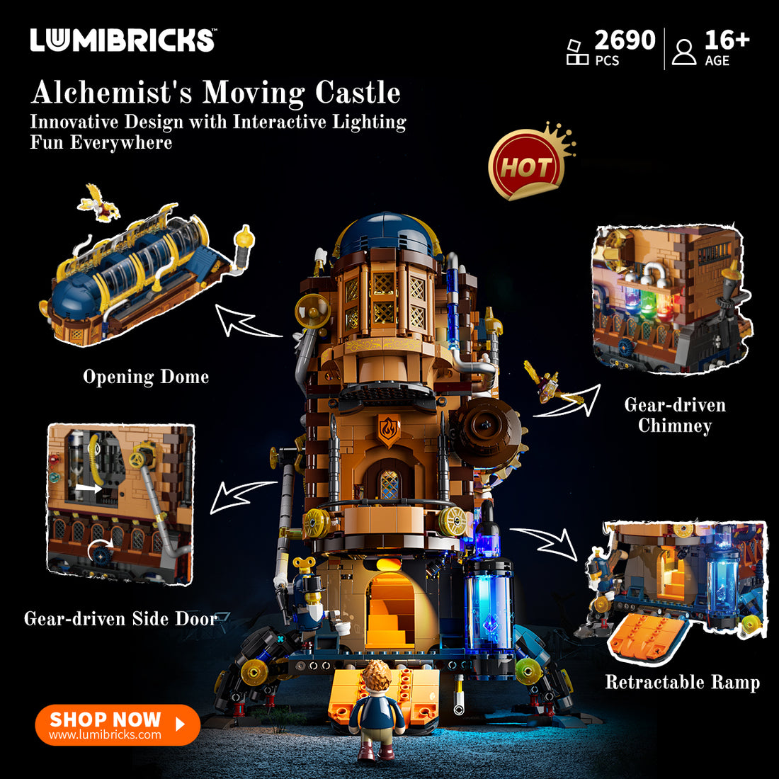 Alchemist's Moving Castle 2690PCS