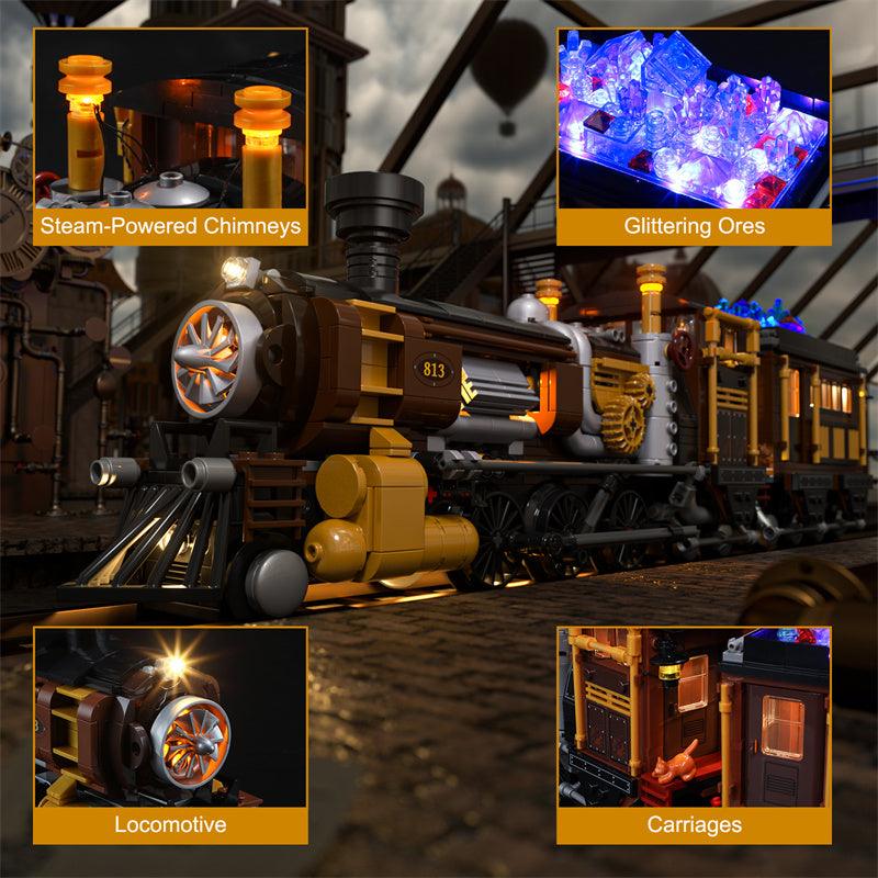 Steampunk Ore Train 1056pcs - Happy Brick Land