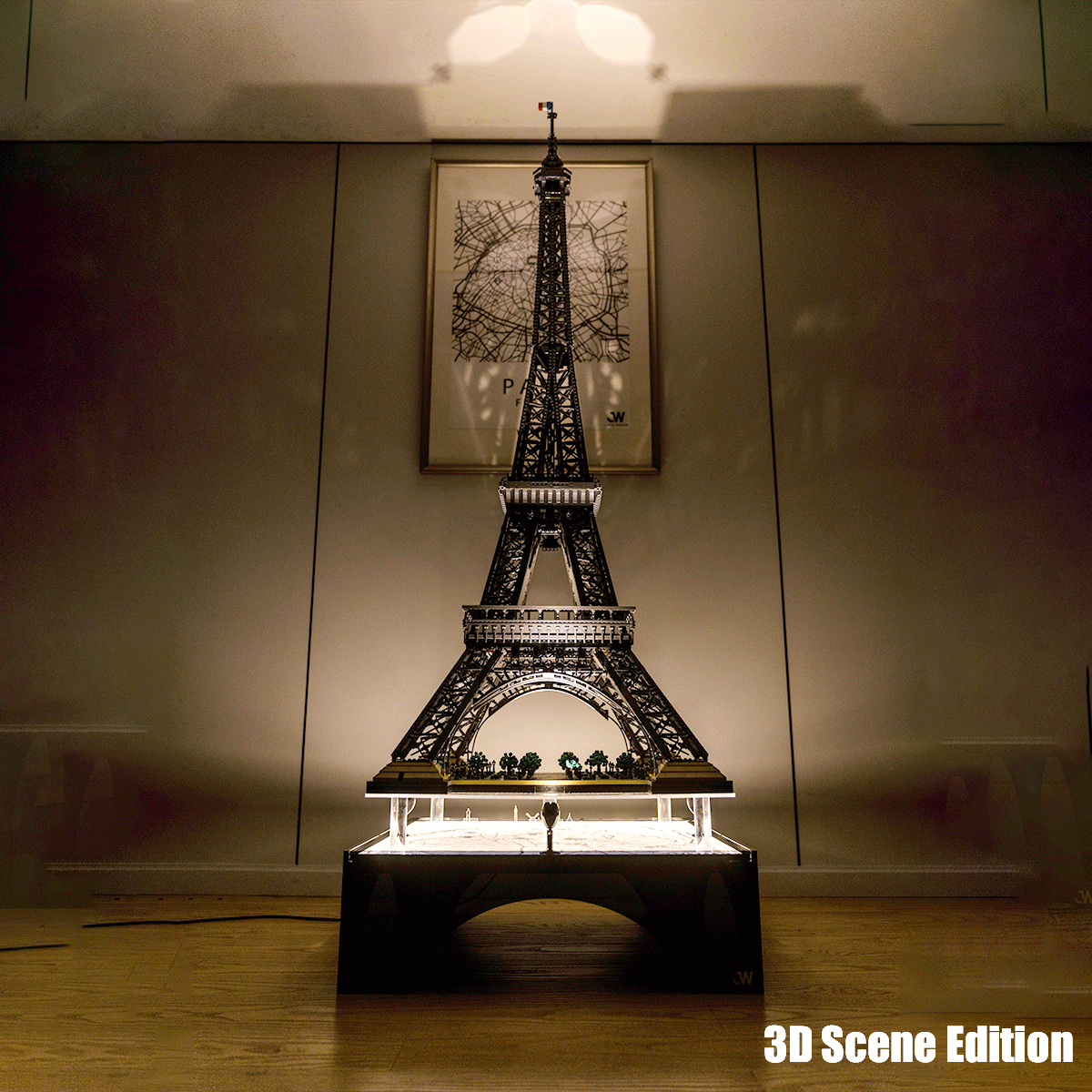 LED Display Base for Eiffel Tower 10307 | Happy Brick Land