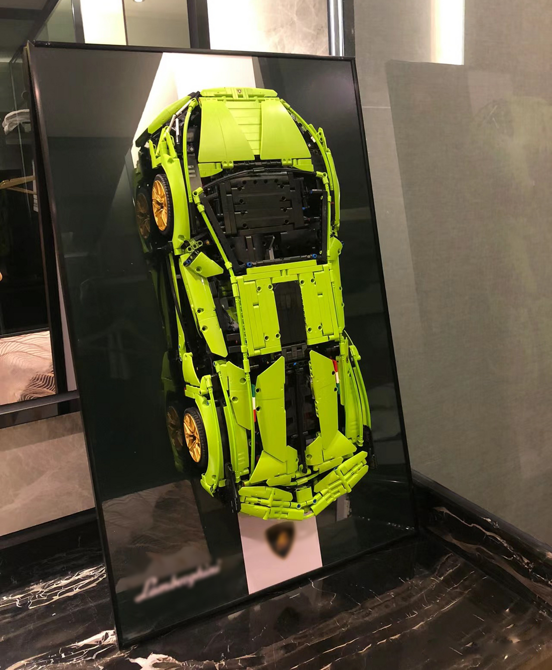 Wall Mount Display Frame for Supercar Model 42115