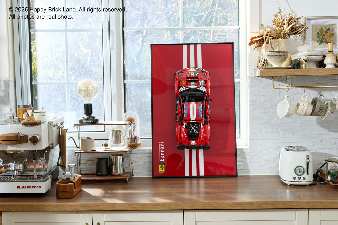 Wall Mount Display Frame for Technical Racing Car Model 488 - 42125