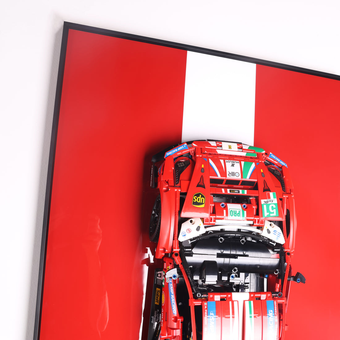 Wall Mount Display Frame for Technical Racing Car Model 488 - 42125