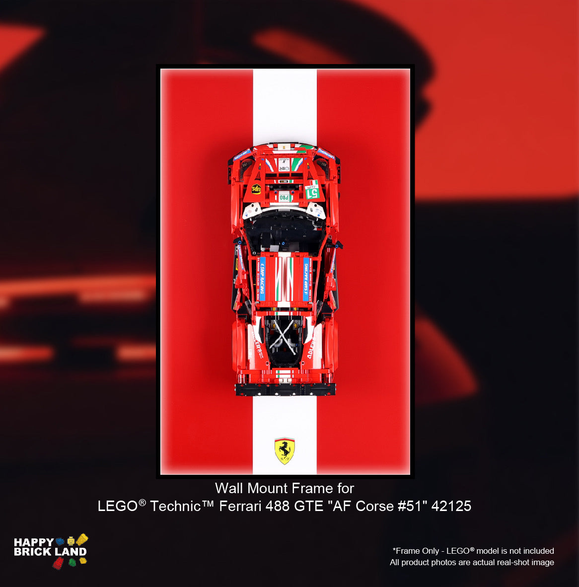 Wall Mount Display Frame for Technical Racing Car Model 42125 | Happy ...