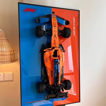 Wall Mount Display Frame for Formula 1 Racing Car Model 42141
