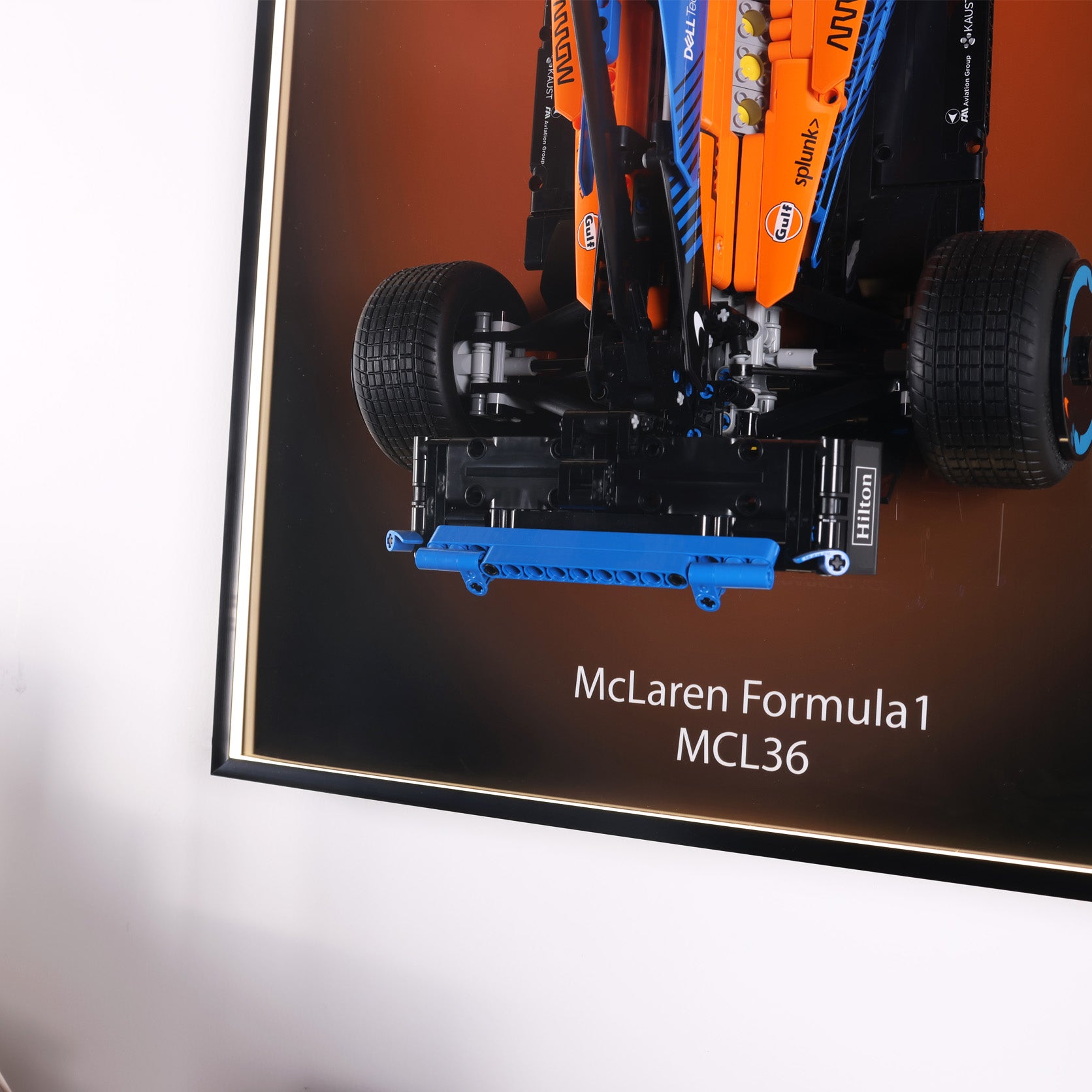 Wall Mount Display Frame for Formula Racing Car Model 42141