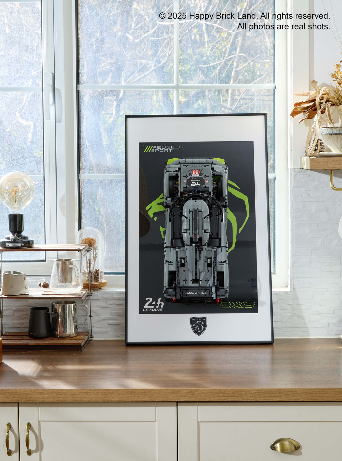 Wall Mount Display Frame for Technical Hypercar Model 42156