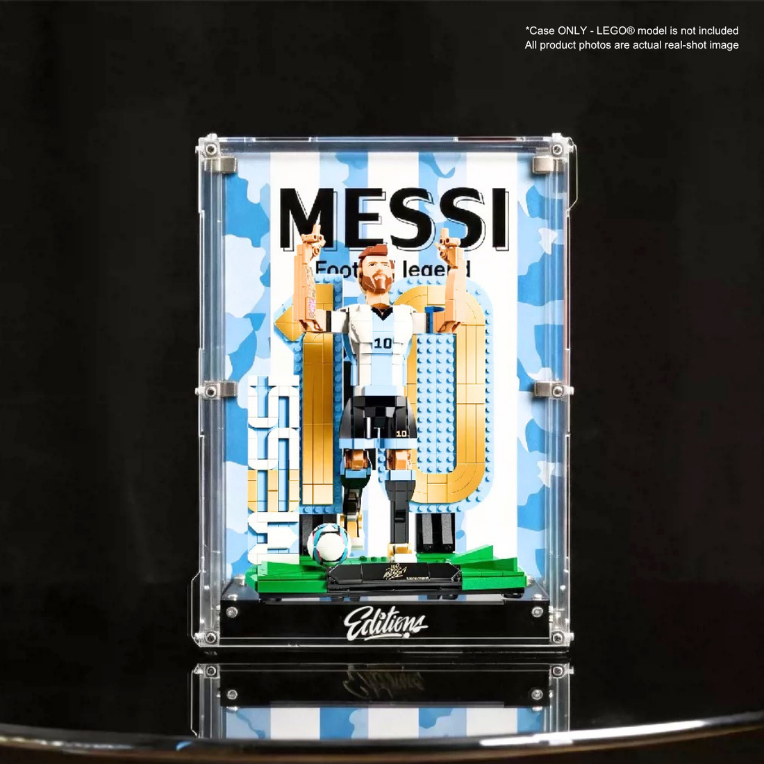 Acrylic Display Case for Editions Lionel Messi – Football Legend 43015