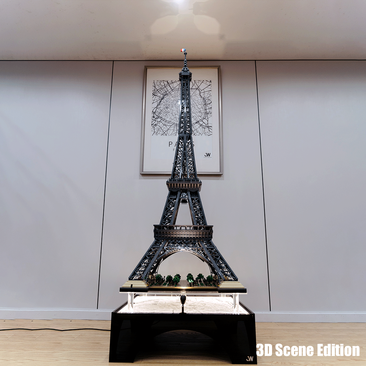LED Display Base for Eiffel Tower 10307 | Happy Brick Land