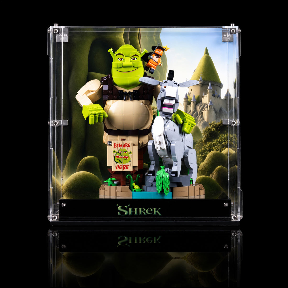 Acrylic Display Case for Shrek, Donkey & Puss in Boots 72423