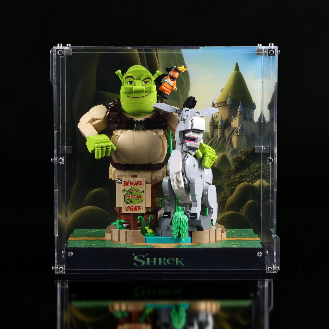 Acrylic Display Case for Shrek, Donkey & Puss in Boots 72423