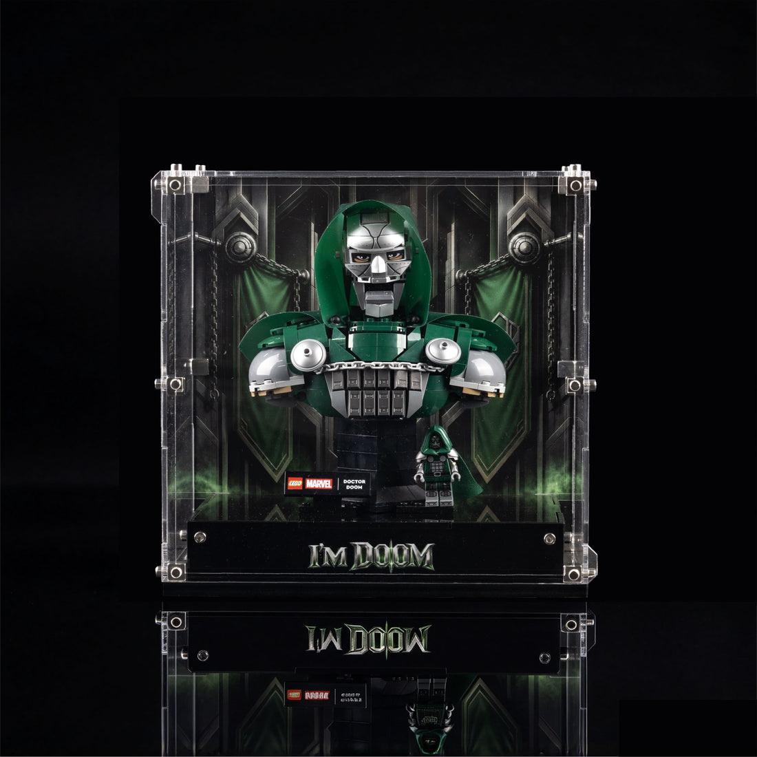 Acrylic Display Case for Marvel Doctor Doom Bust 76345