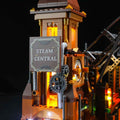 Steampunk Train Station 1843pcs - Happy Brick Land