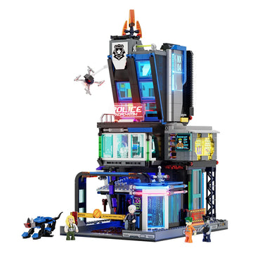 Cyberpunk Police HQ 1716 PCS