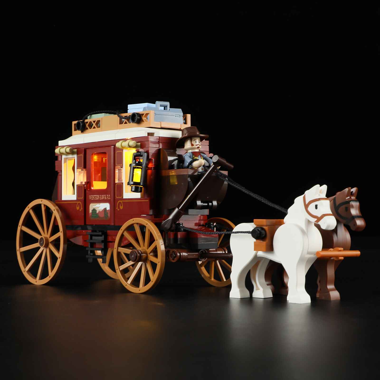 Western Stagecoach 293PCS - Happy Brick Land