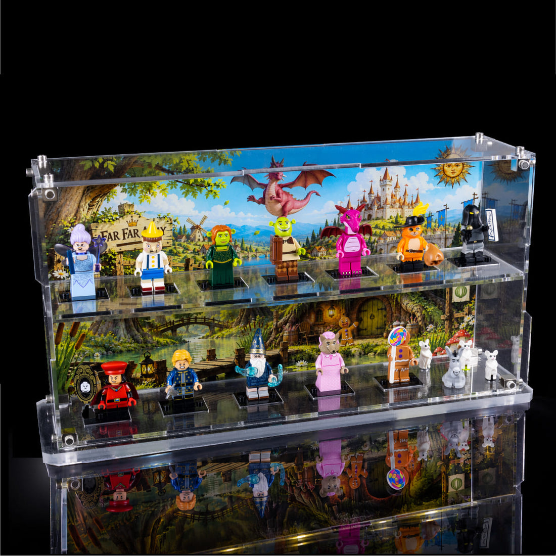 Acrylic Display Case for Minifigures Shrek Series 71053