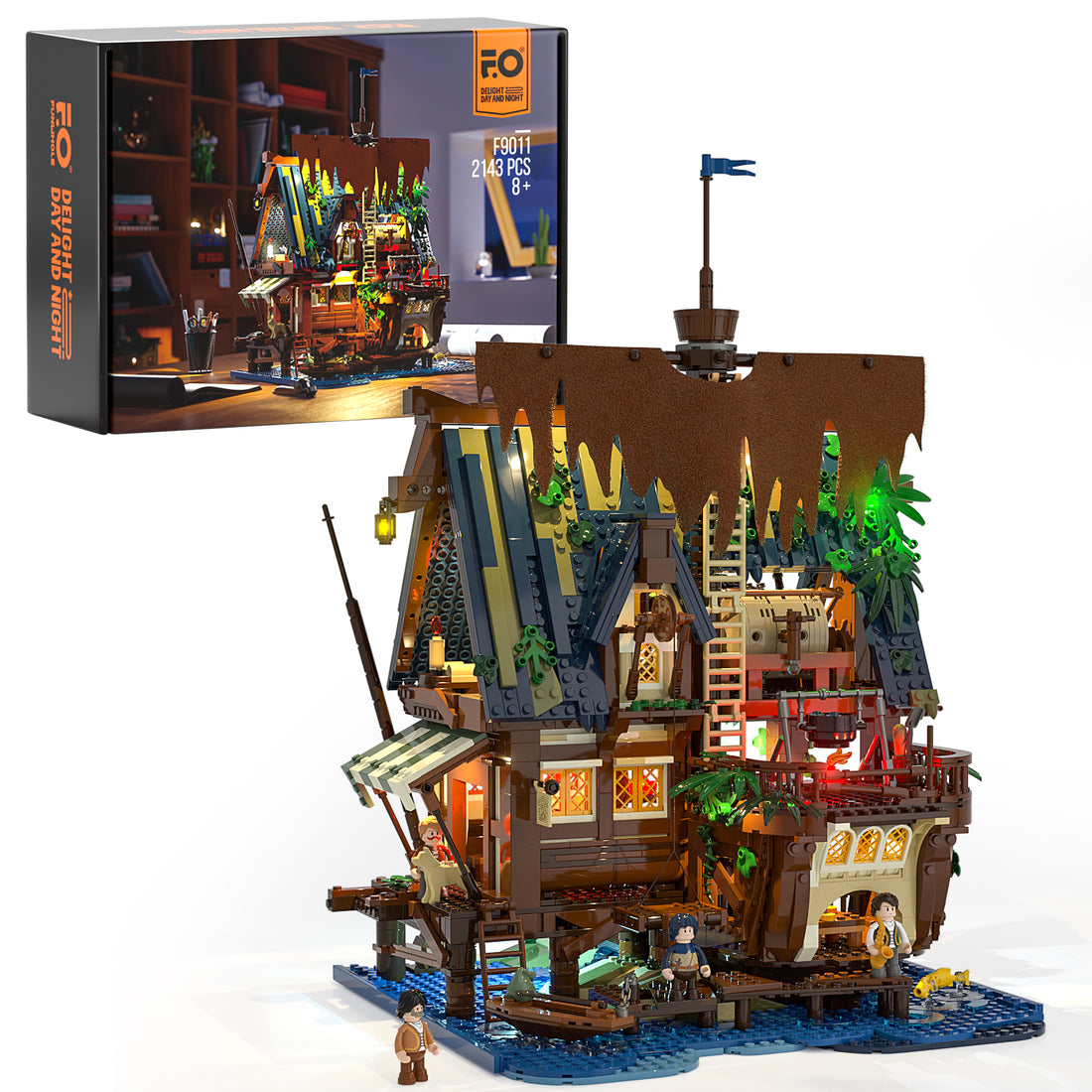 Medieval Pier Inn 2143pcs - Happy Brick Land