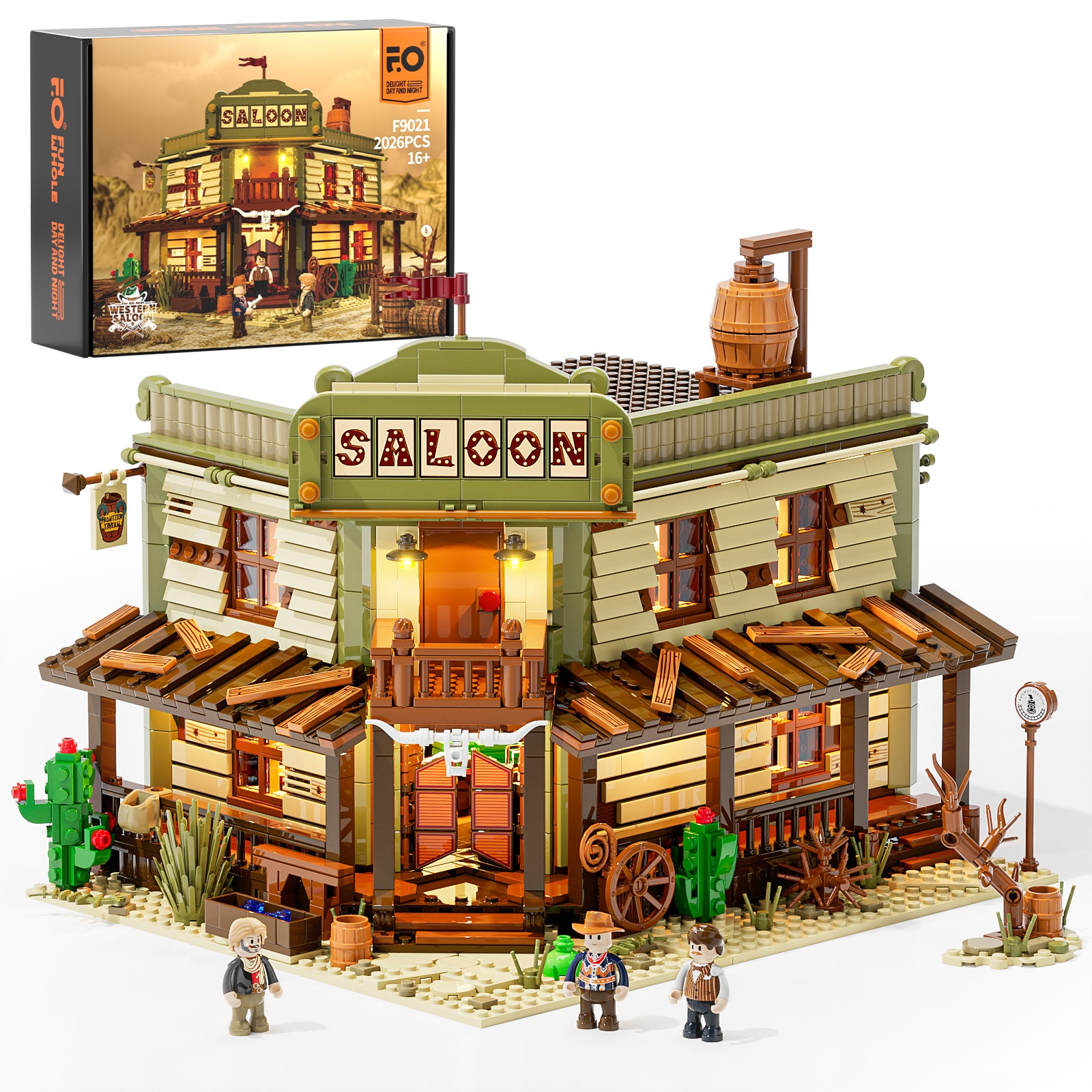 Western Saloon 2026pcs - Happy Brick Land