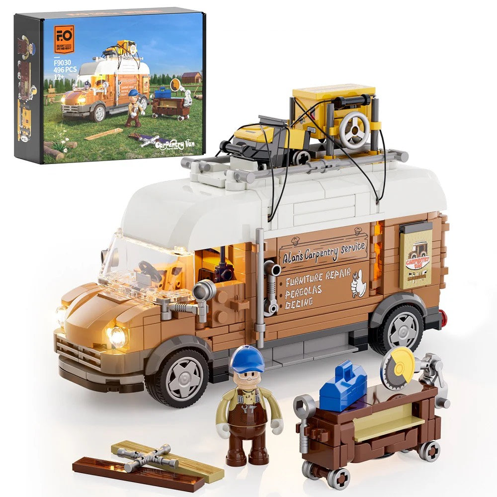 Carpentry Van 496pcs - Happy Brick Land