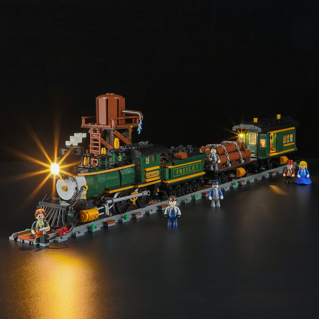 Western Freight Train 1524pcs - Happy Brick Land