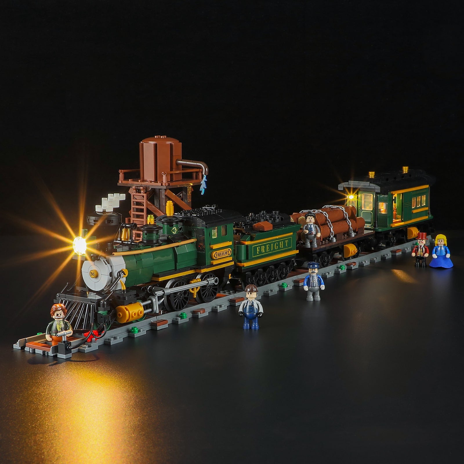 Western Freight Train 1524pcs - Happy Brick Land