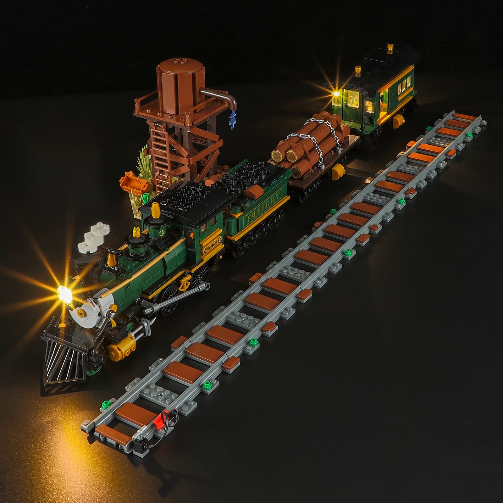 Western Freight Train 1524pcs - Happy Brick Land