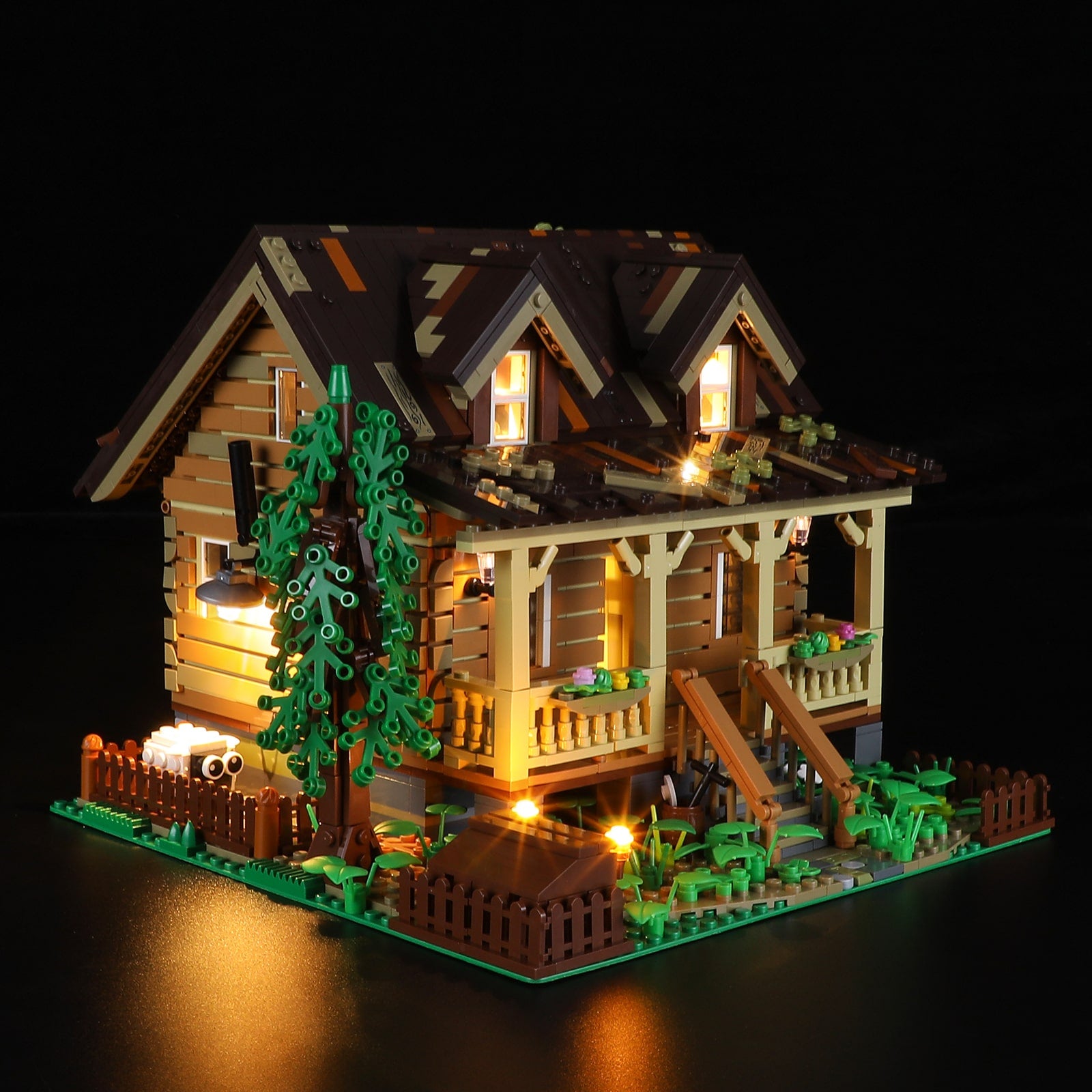 Wood Cabin 2097pcs - Happy Brick Land
