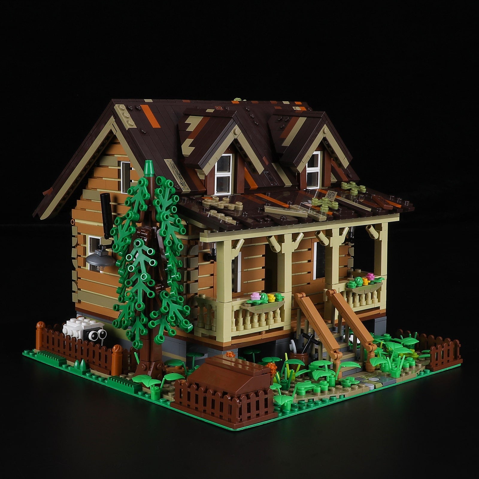 Wood Cabin 2097pcs - Happy Brick Land