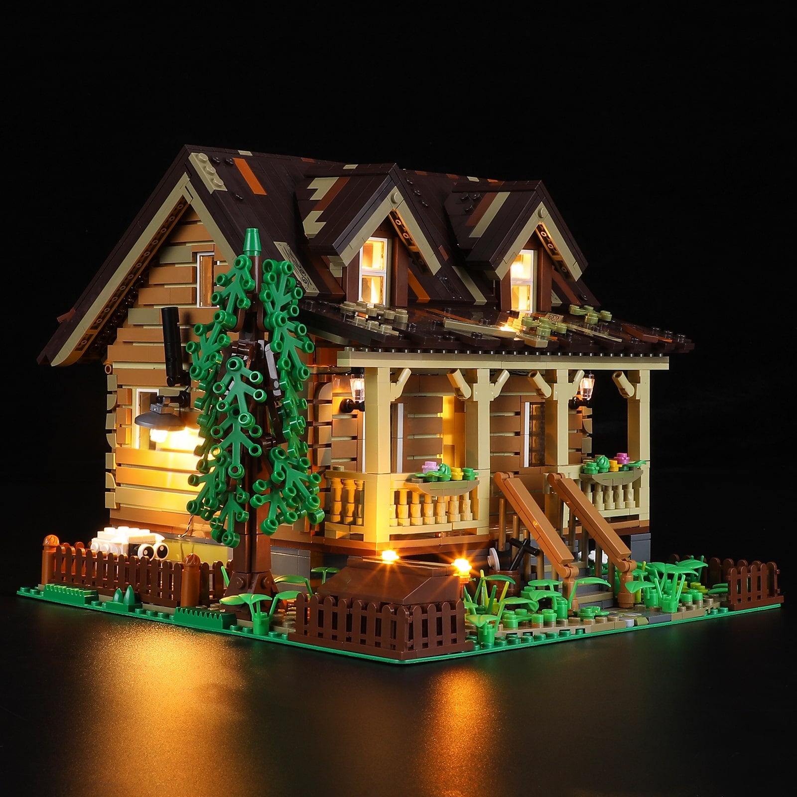 Wood Cabin 2097pcs - Happy Brick Land