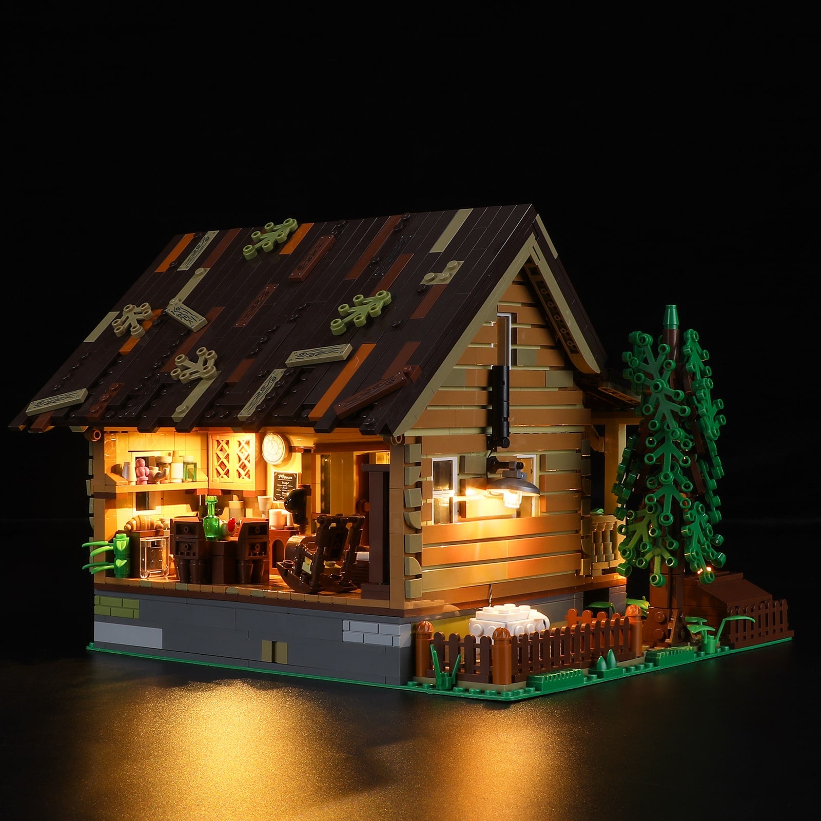 Wood Cabin 2097pcs - Happy Brick Land
