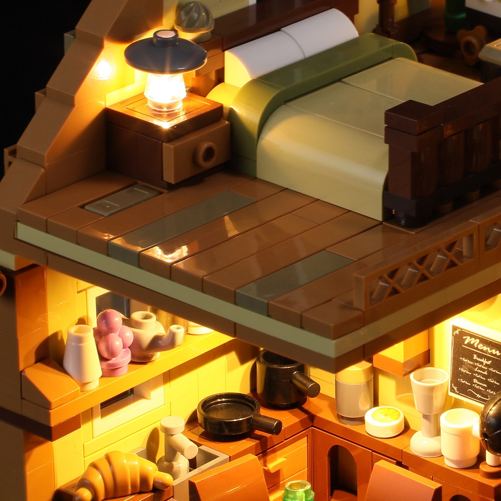 Wood Cabin 2097pcs - Happy Brick Land
