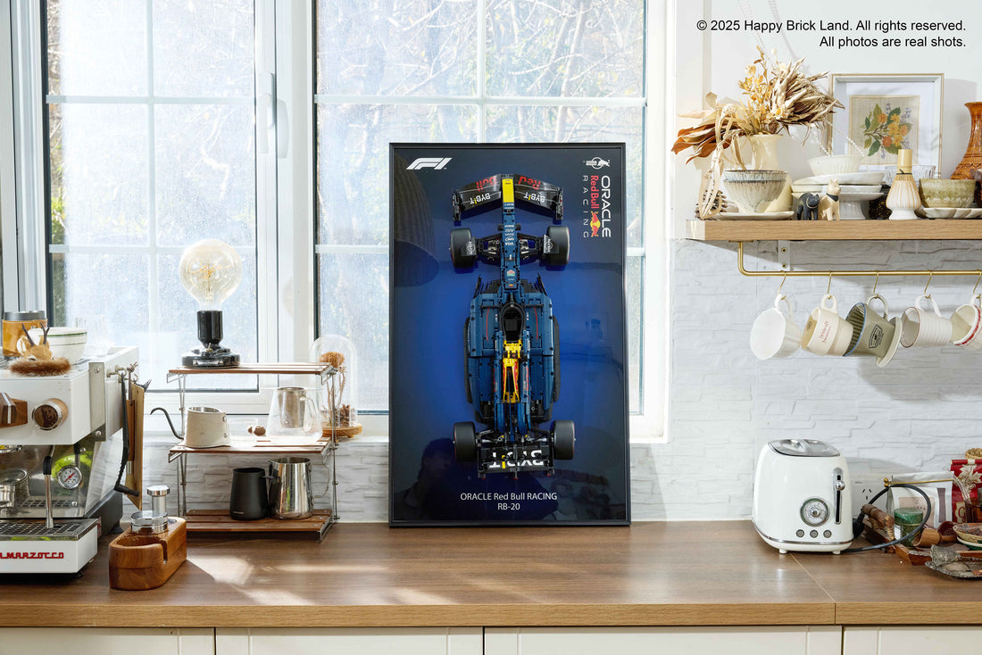 Wall Mount Display Frame for Formula 1 Racing Car Model RB20 42206