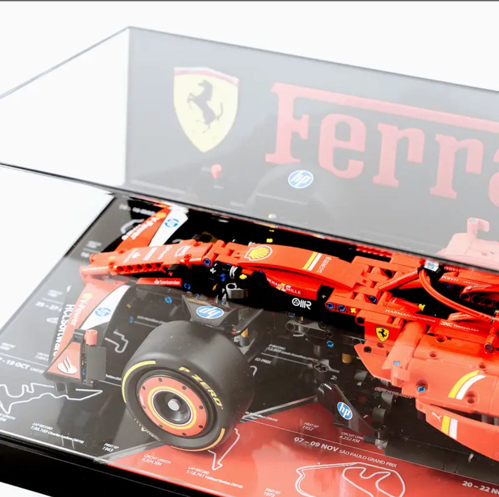 Premium Acrylic Display Case for F1 Ferrari SF-24 #42207 – Happy Brick Land
