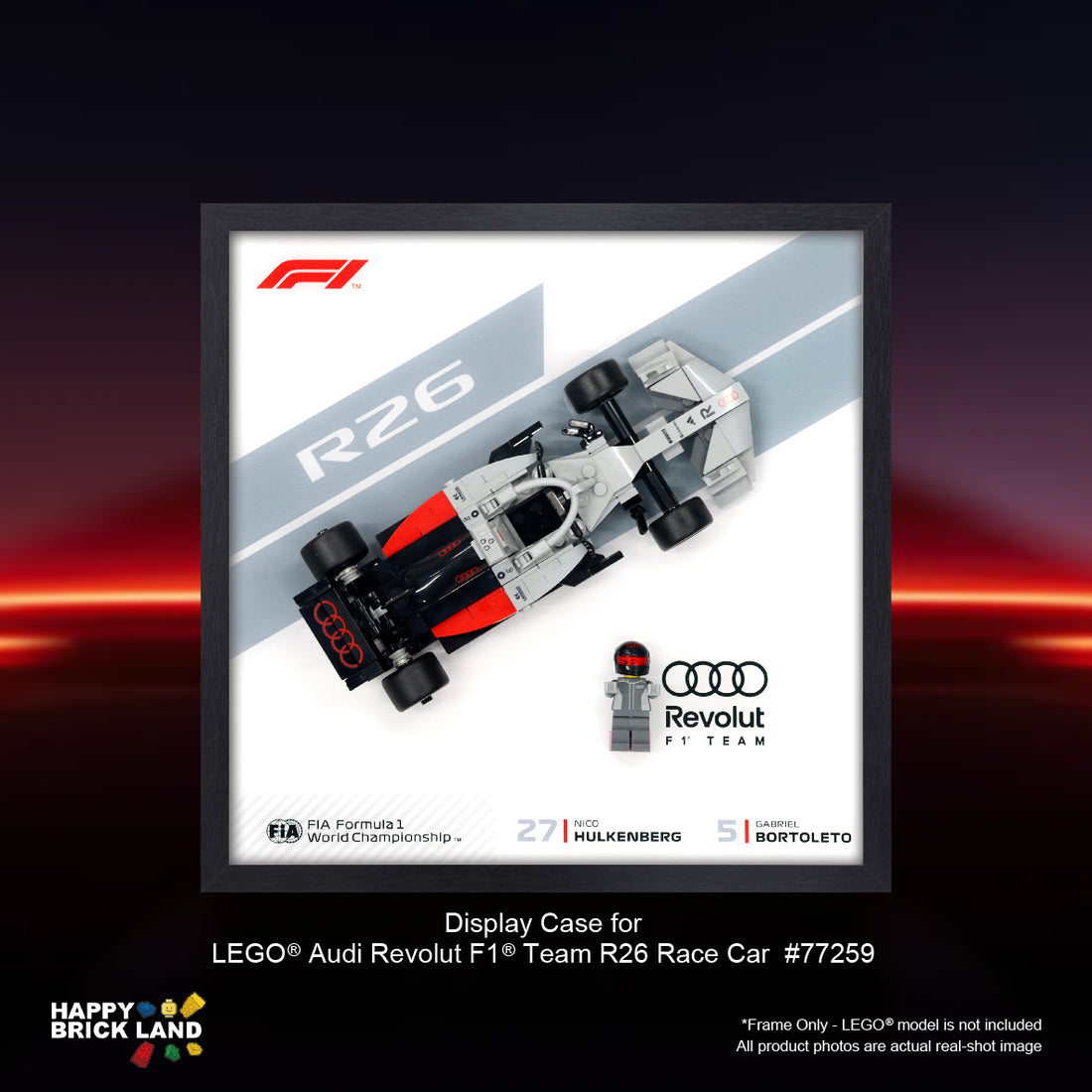Display Frame for Audi Revolut F1® Team R26 Race Car 77259