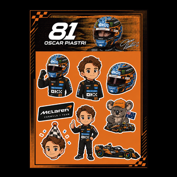 McLaren Team Oscar Piastri Sticker