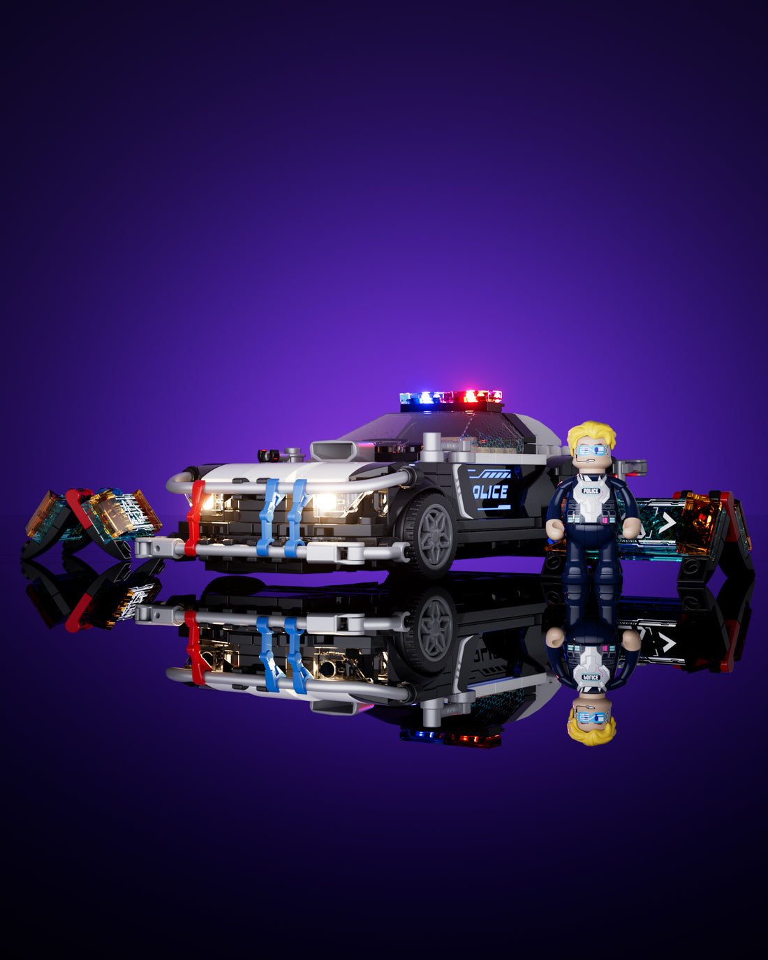 Police Patrol Car 372PCS - Happy Brick Land