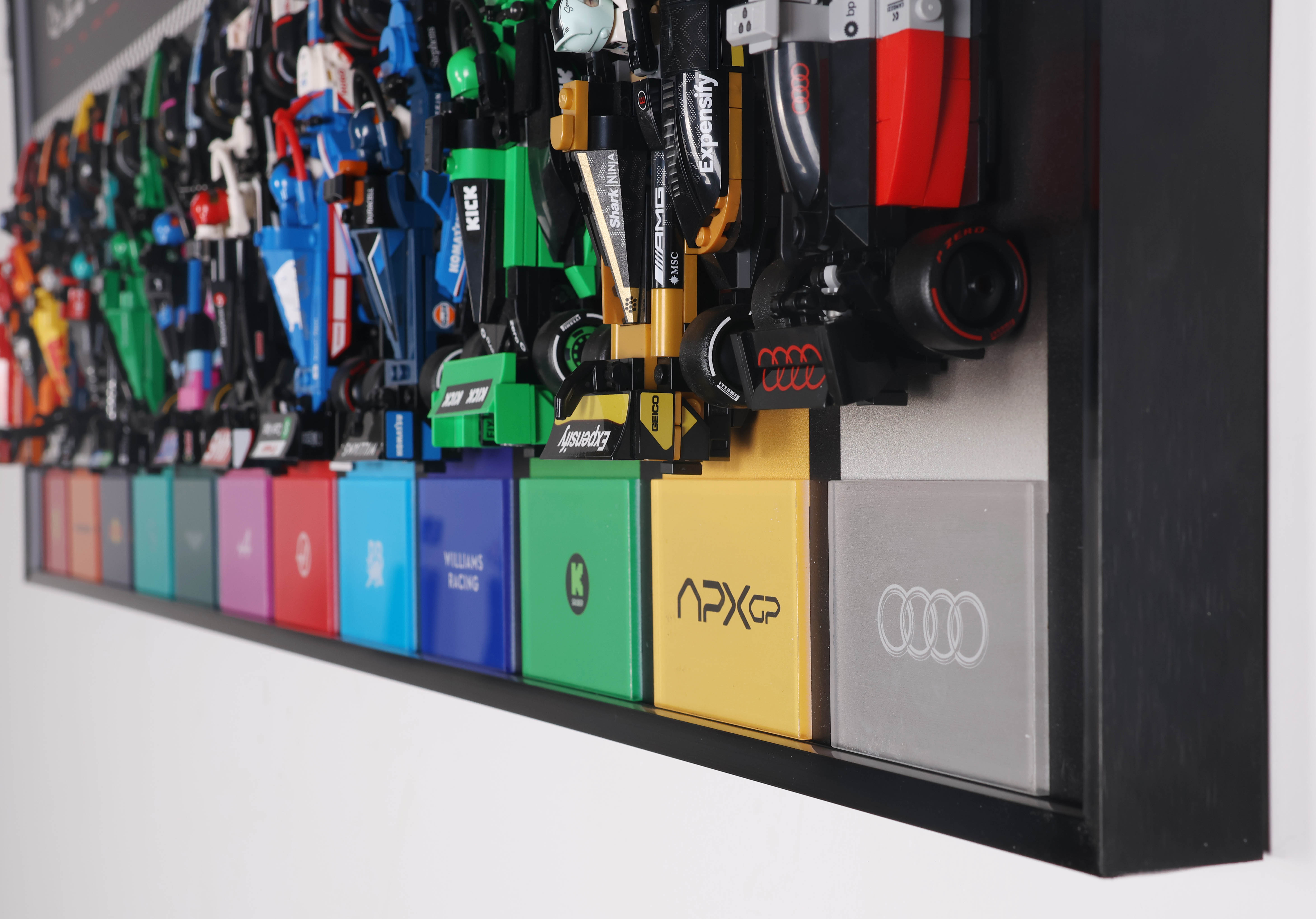 Wall Display Frame for 12xF1® Speed Champions F1 Cars Horizontal ...