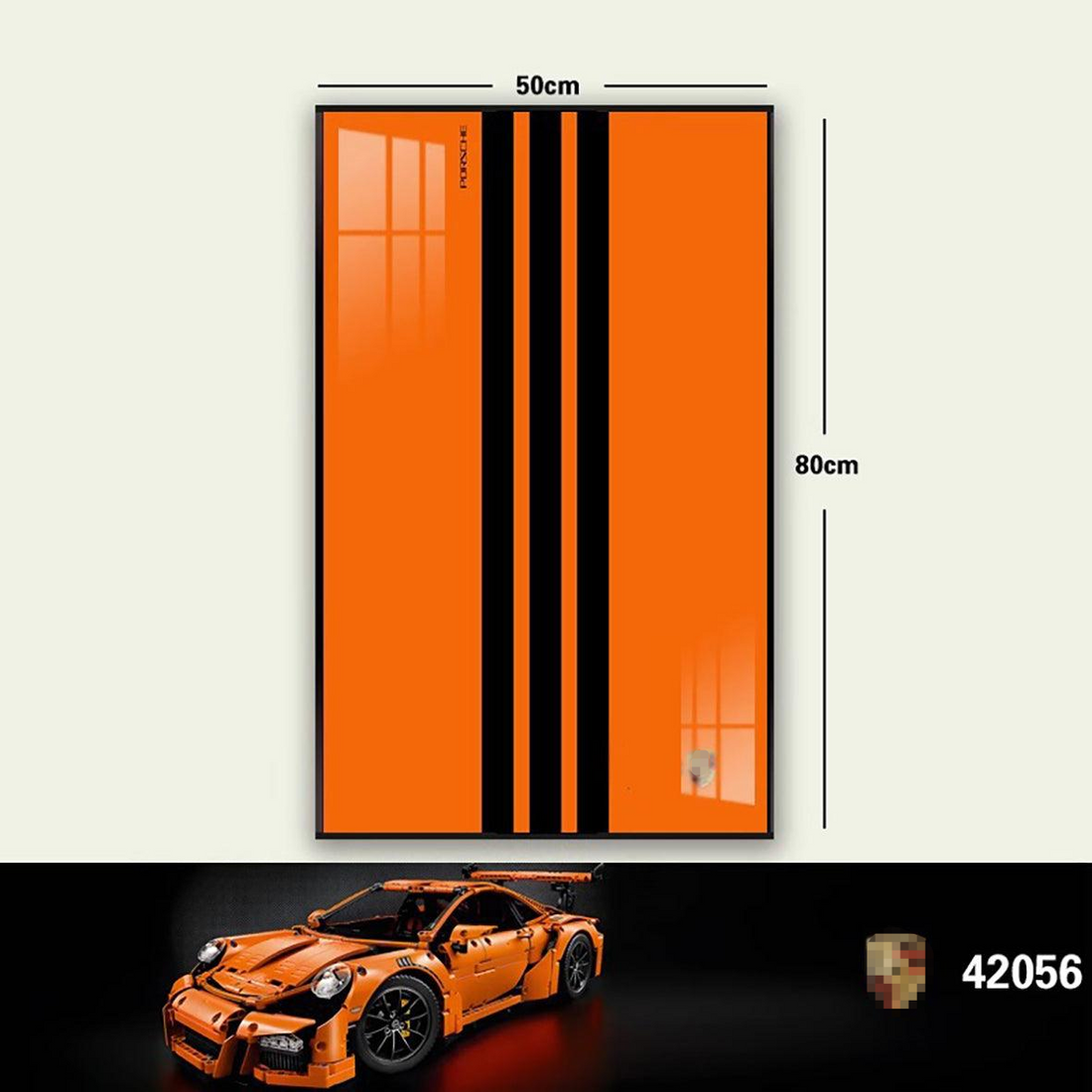 Wall Mount Display Frame for Supercar Model 42056