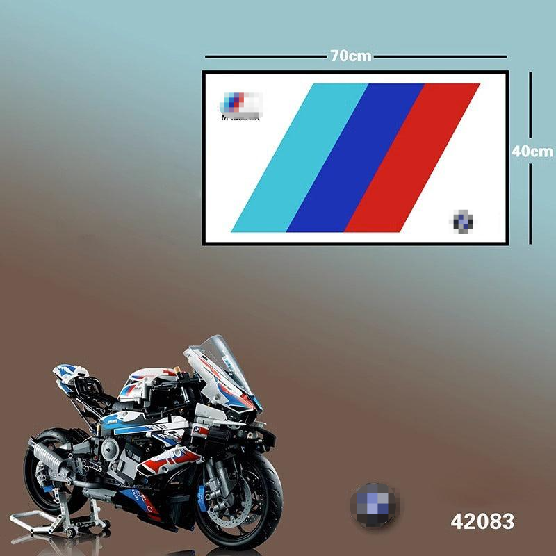 Wall Mount Display Frame for Technical Motorbike Model 42130